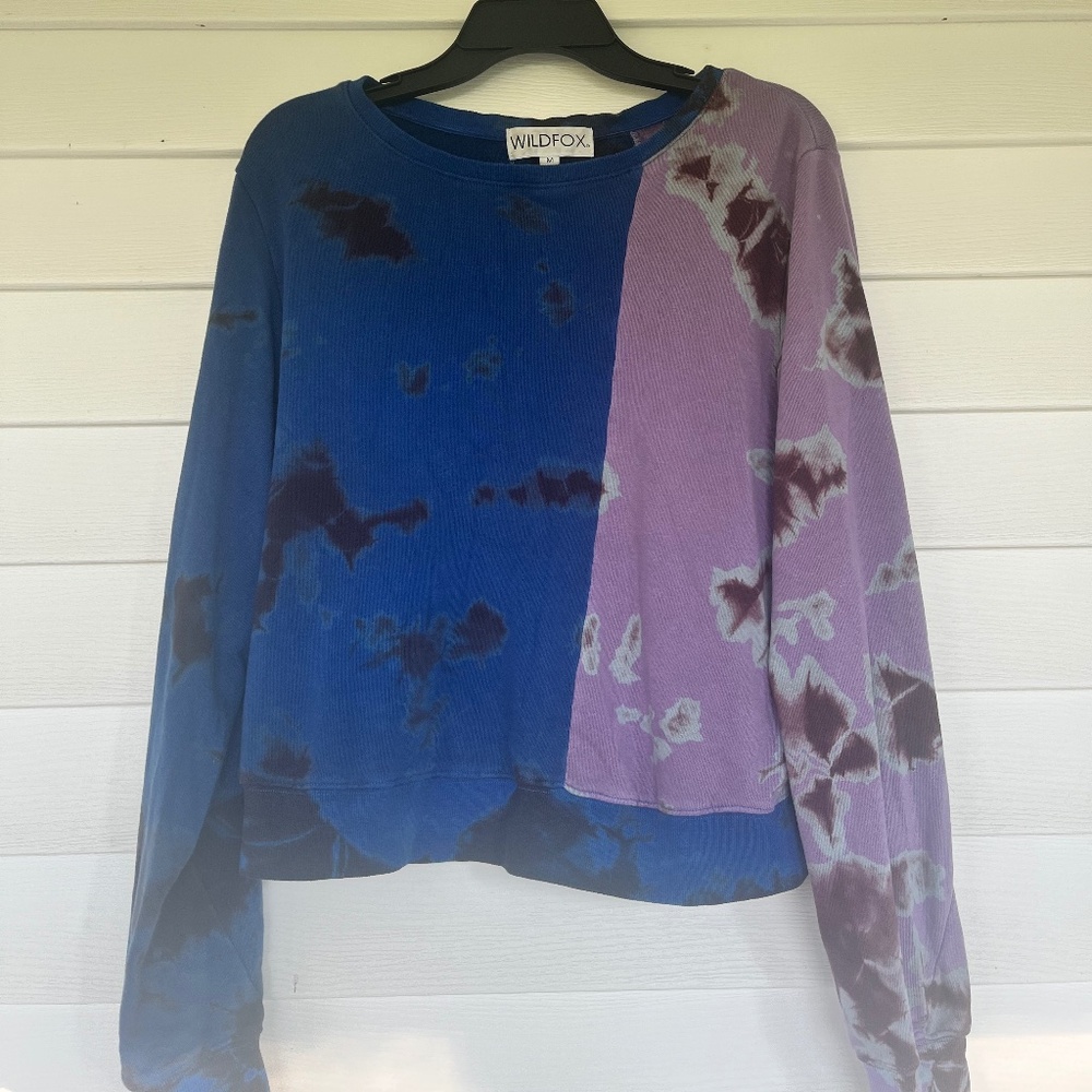 Wild fox M multicolored tie dye sweater
